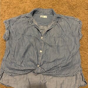Sonoma Casual Blue and White Button-Down Shirt